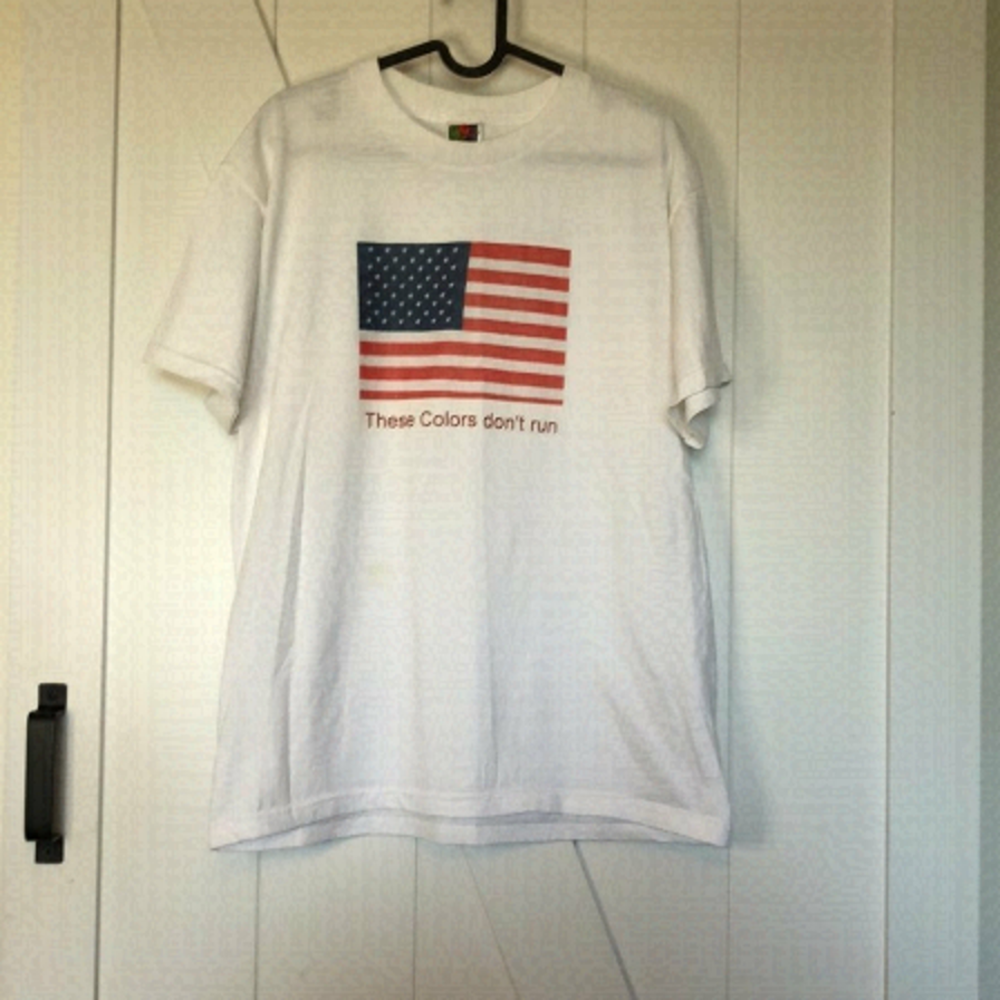 FRUIT of the loom usa patriotic graphic t shirt